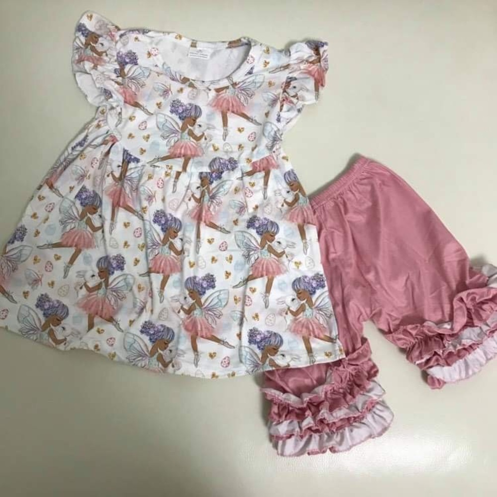 Fairy ballerina ruffle shorts set - Picture 2 of 7